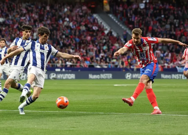 Sorloth tỏa sáng với cú Poker Atletico Madrid thắng đậm Real Sociedad 4-0