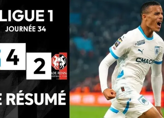 Mason Greenwood ghi điểm với cú đúp vào lưới Rennes ở vòng cuối Ligue 1