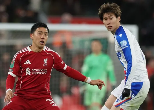 Liverpool tiếp tục thất bại 0-3 trước Crystal Palace tại Carabao Cúp